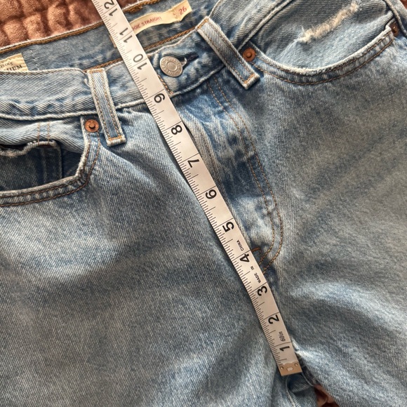 Levi's Premium Wedgie Straight Jeans Crop - Picture 7 of 10